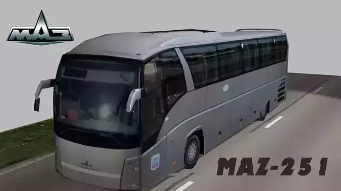 Maz 251 Low-poly 3D model