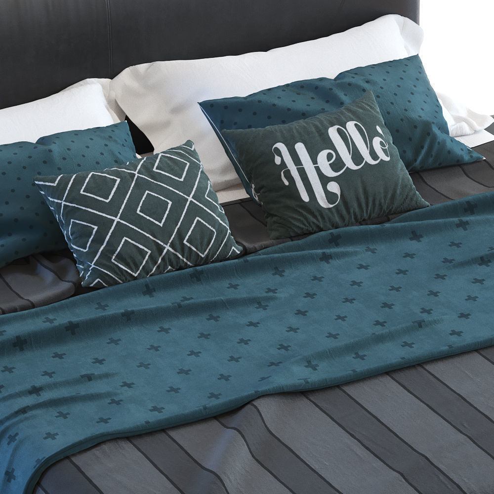 Faina bed 3D model_5