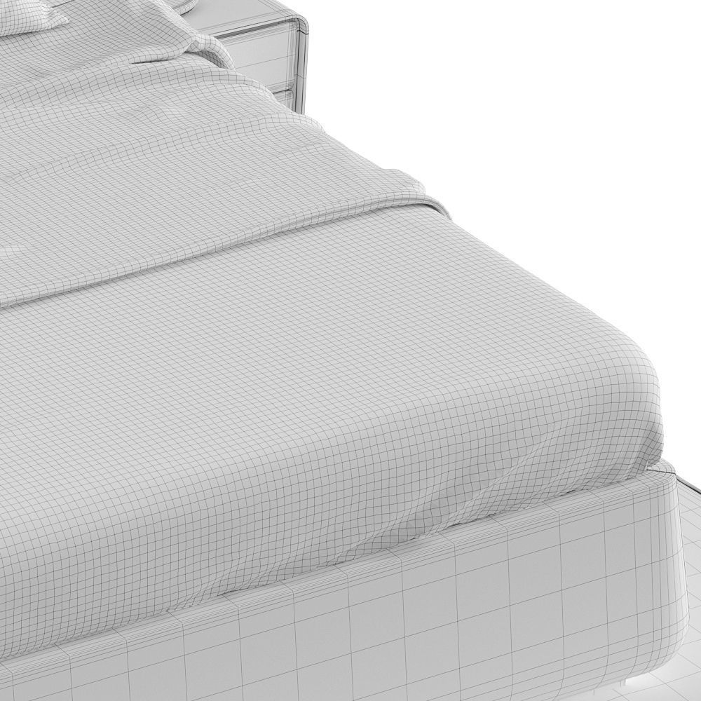 Faina bed 3D model_14