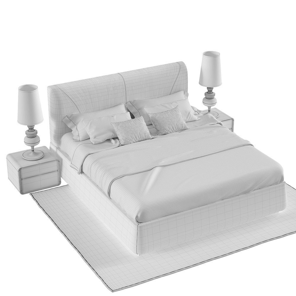 Faina bed 3D model_10