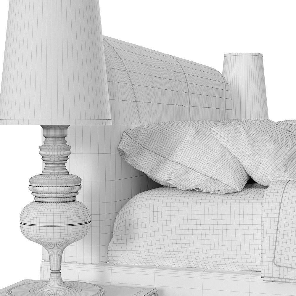 Faina bed 3D model_16