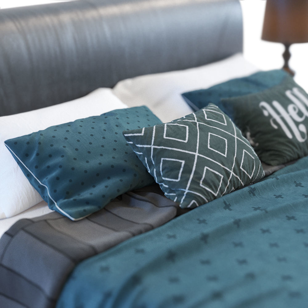 Faina bed 3D model_6