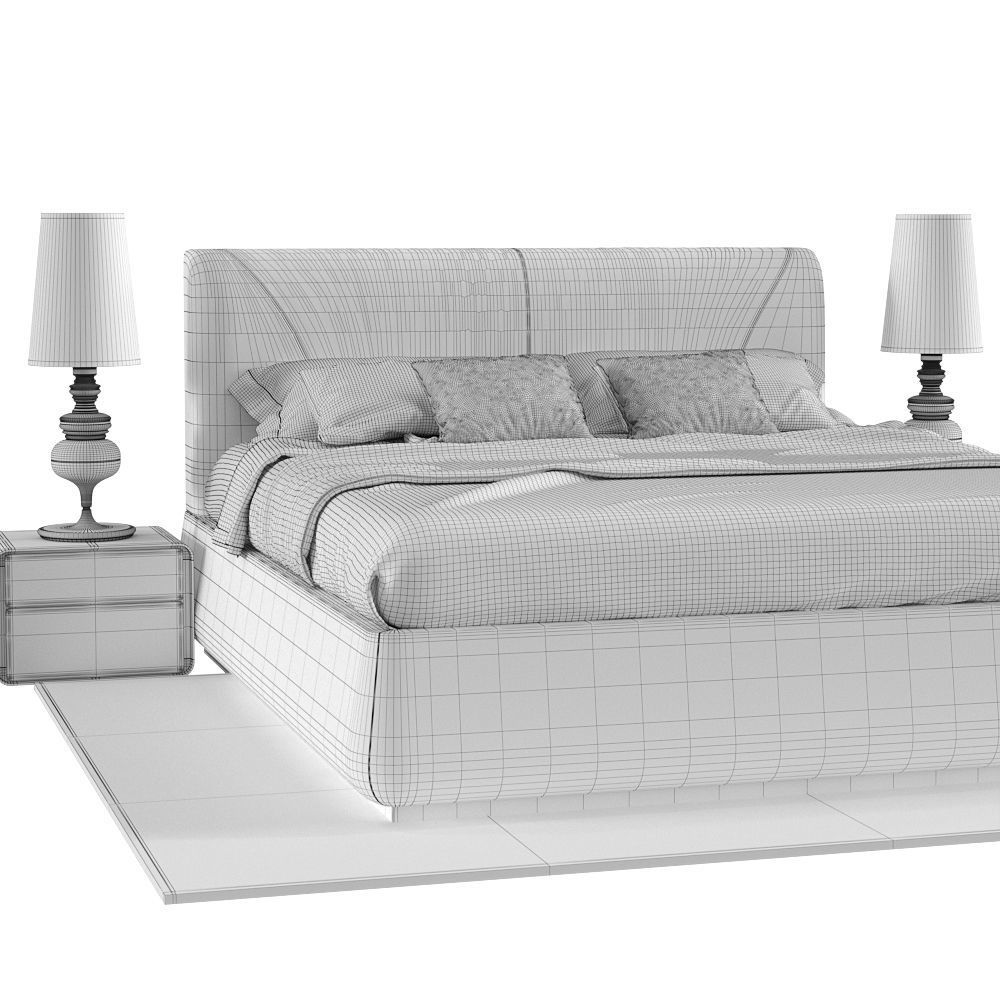 Faina bed 3D model_18