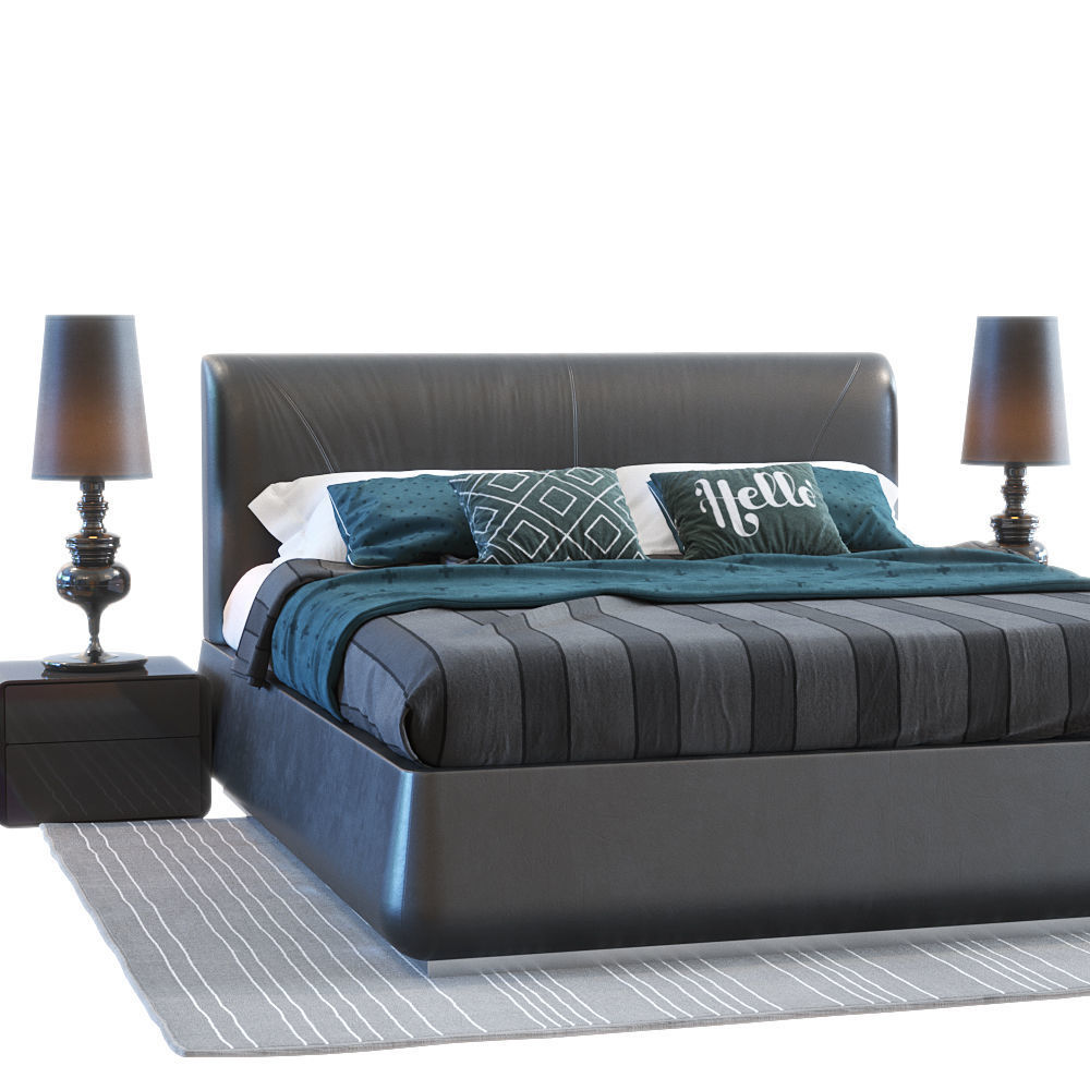 Faina bed 3D model_8