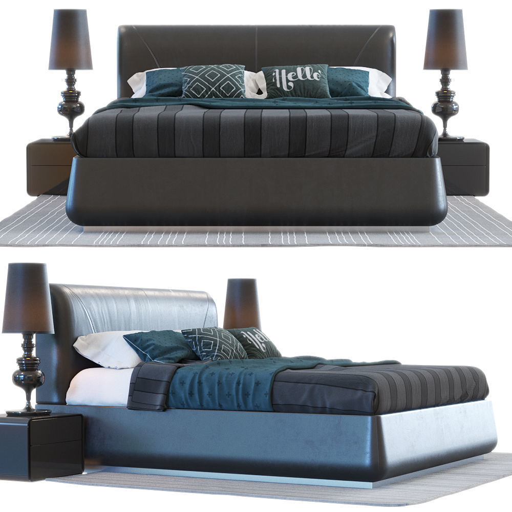 Faina bed 3D model_9