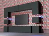 3D model Modern Floating TV Wall Unit with LED Accent Lighting VR / AR ...