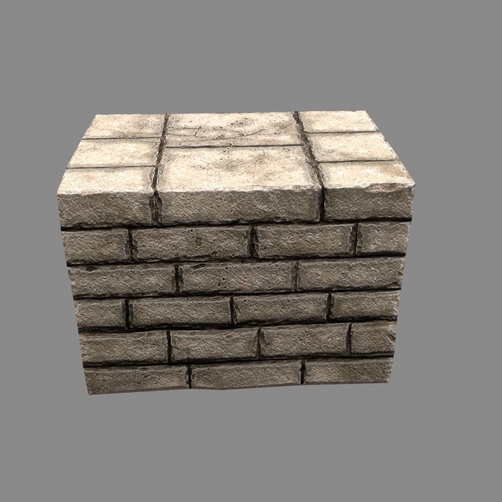 stairway 15 Low-poly 3D model_4