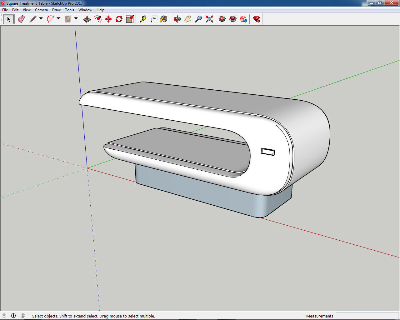 Square Wet Treatment Table 3D model_25