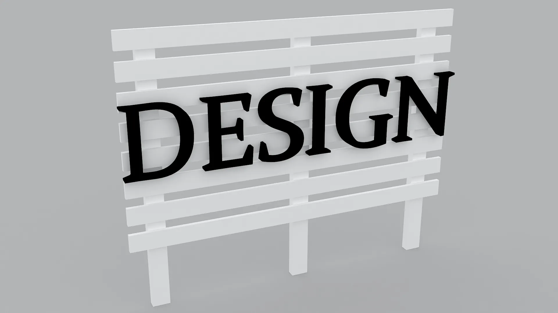 Modern Wooden Slat DESIGN Signboard