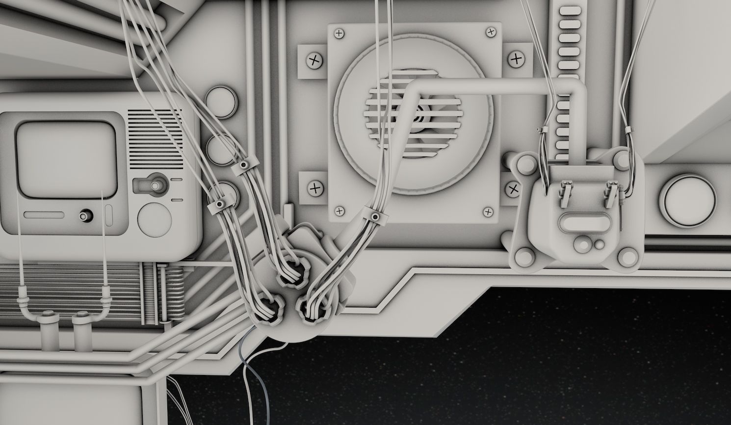 Space Interior 3D model_3