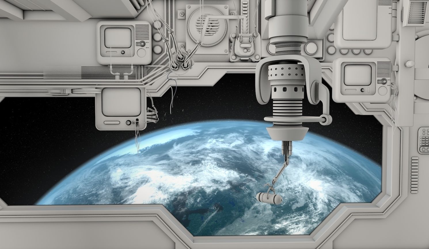 Space Interior 3D model_2