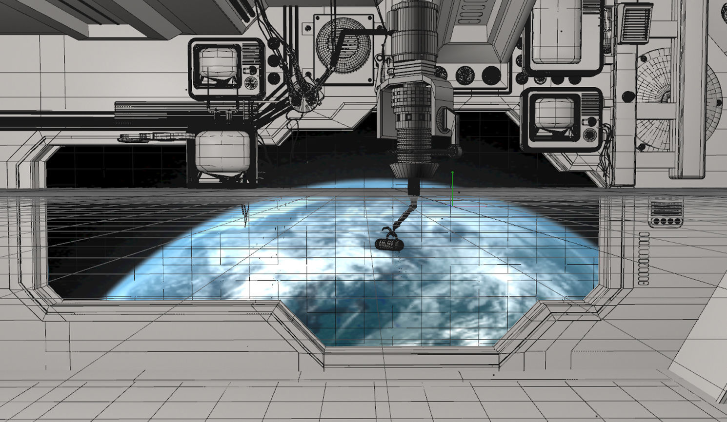 Space Interior 3D model_5