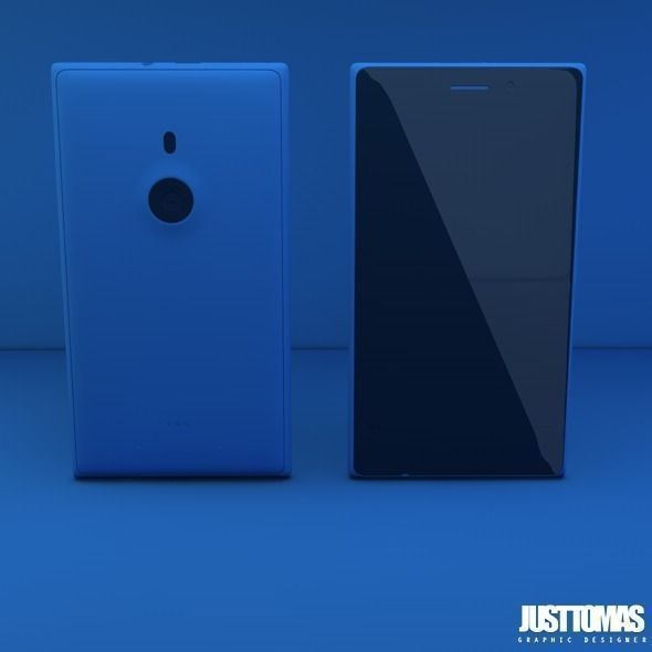 Nokia Lumia 925 Low-poly 3D model_5
