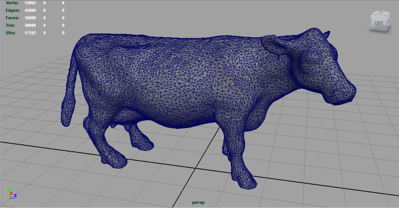 Milk Cow Low-poly 3D model_4