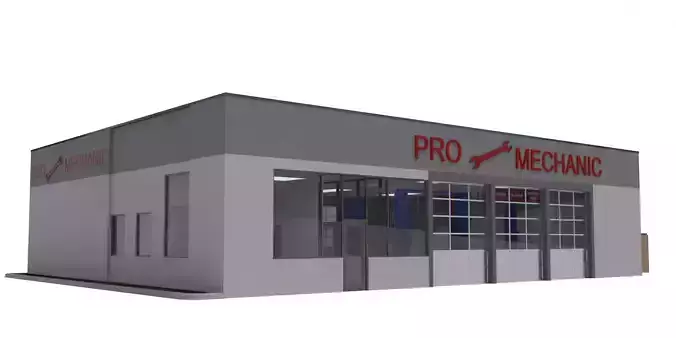 Retail-007 Auto Service 3D model