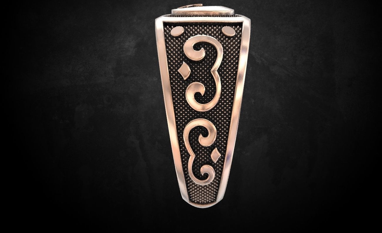 Crescent ring many size 173 3D print model_8