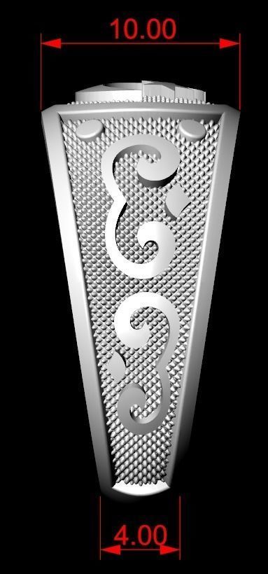 Crescent ring many size 173 3D print model_18