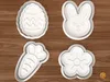 Easter Egg Linzer Window Cookie Cutter Set 3D model 3D printable | CGTrader