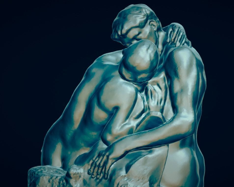 The Kiss by Rodin 3D print model_0