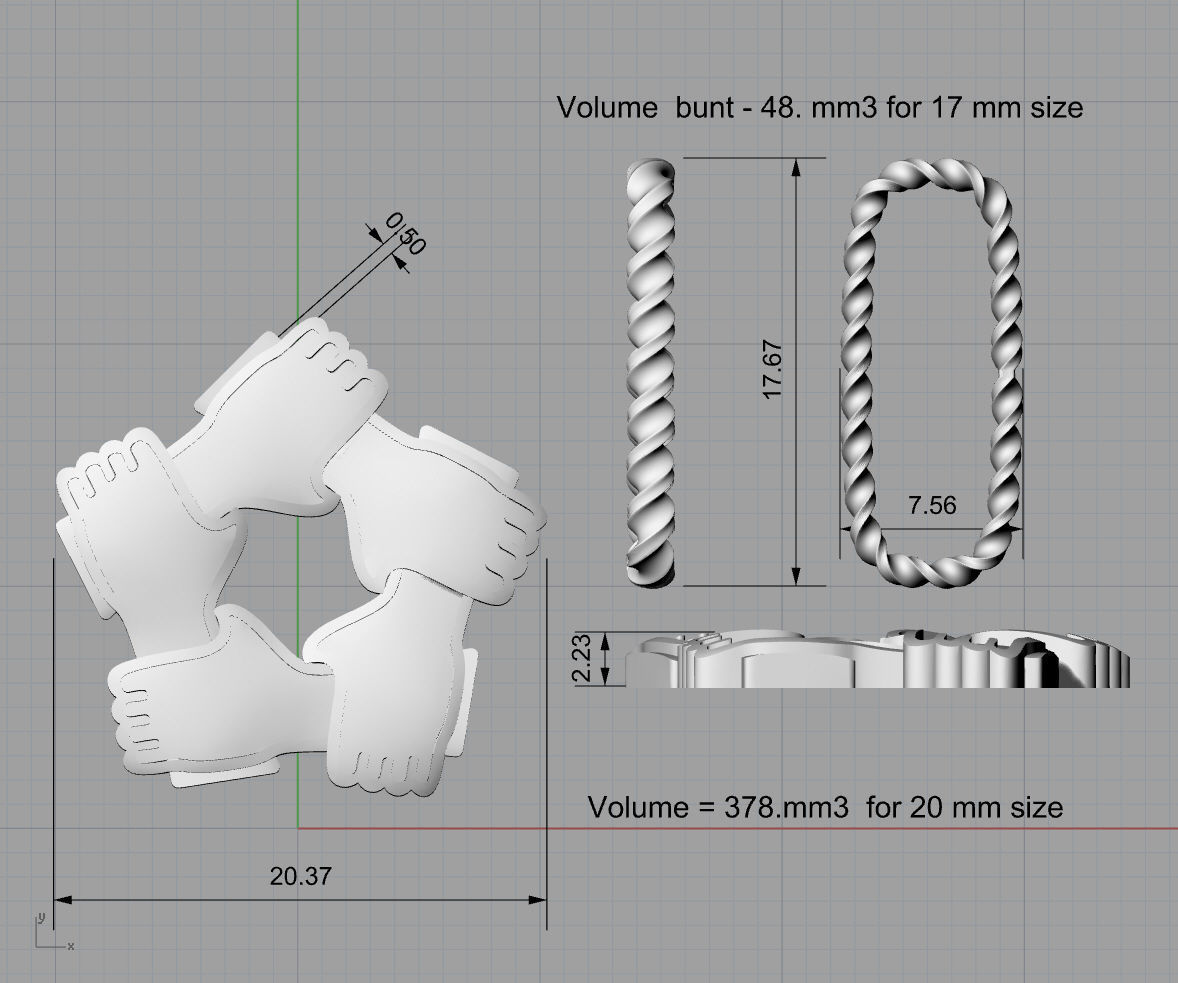 International pendant -  pin - badge - original Free 3D print model_7