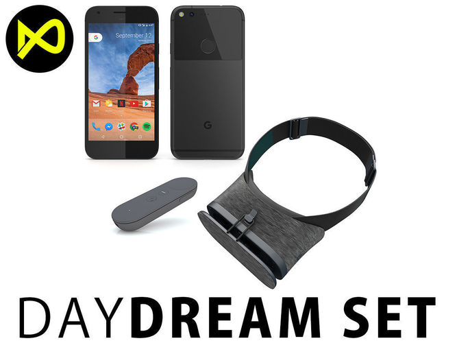 Google DayDream Set 3D model