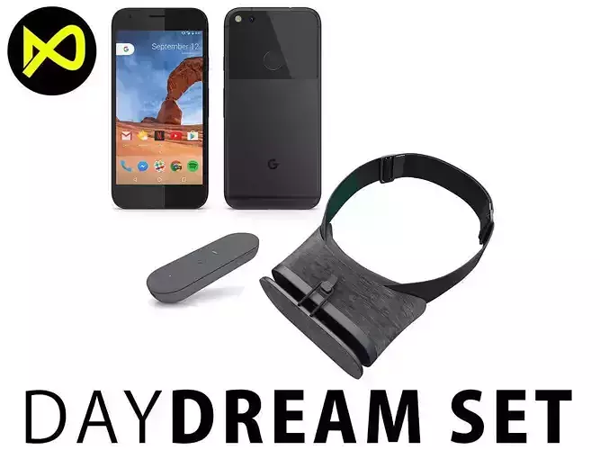 Google DayDream Set 3D model