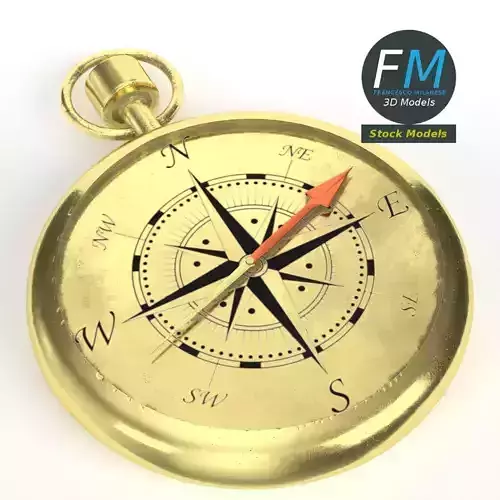 Compass navigation 3D model