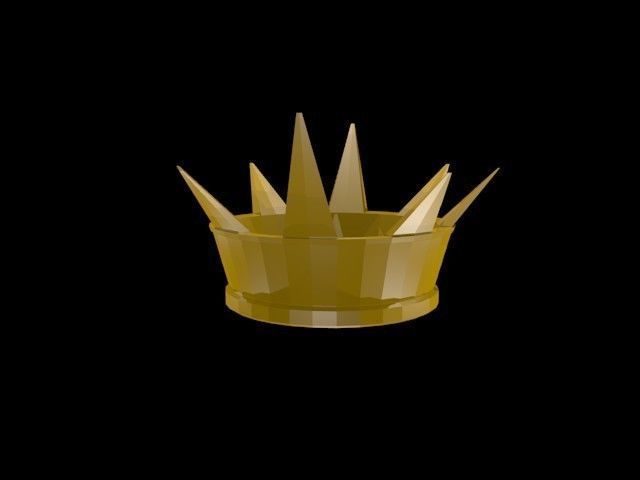 Low poly Crown Low-poly 3D model_9