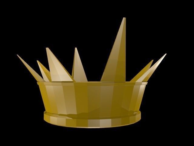 Low poly Crown Low-poly 3D model_8