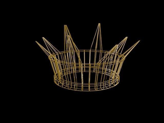 Low poly Crown Low-poly 3D model_11