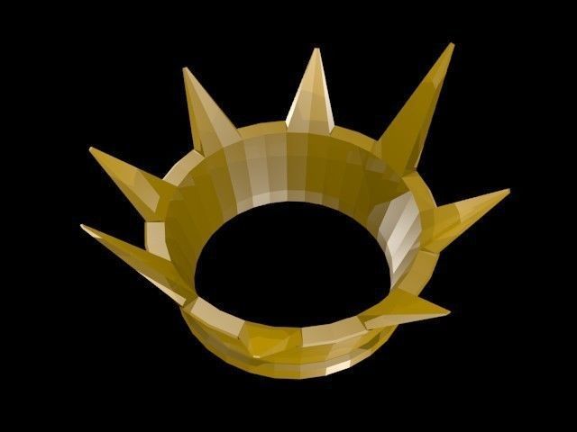 Low poly Crown Low-poly 3D model_1
