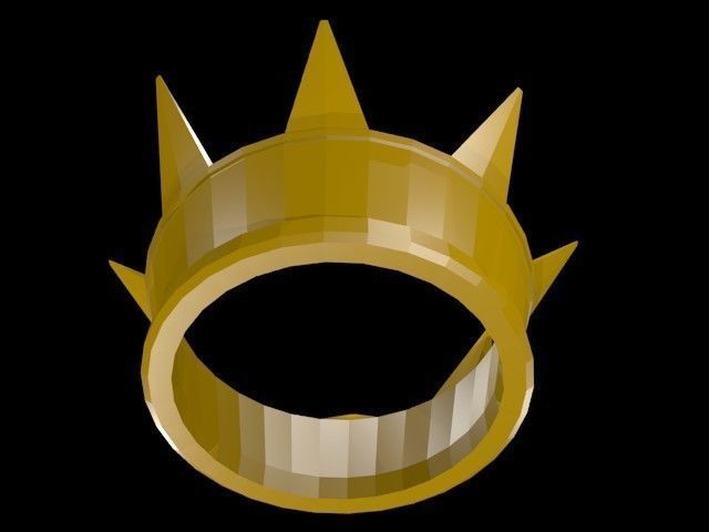 Low poly Crown Low-poly 3D model_2