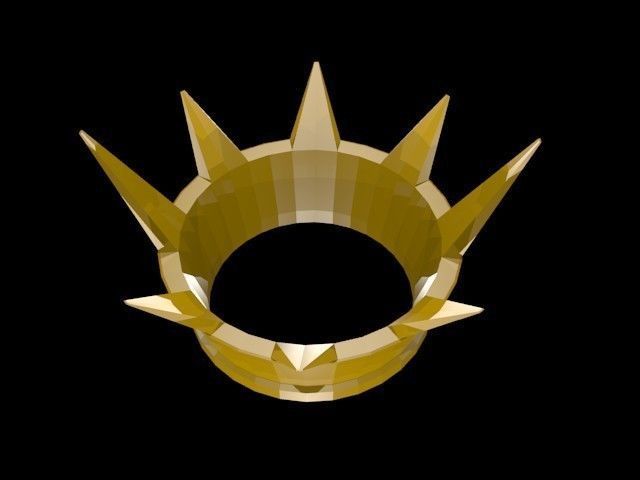 Low poly Crown Low-poly 3D model_5