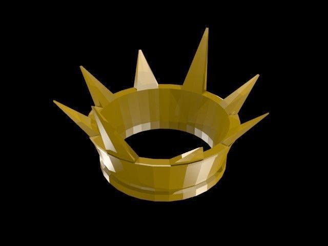 Low poly Crown Low-poly 3D model_10