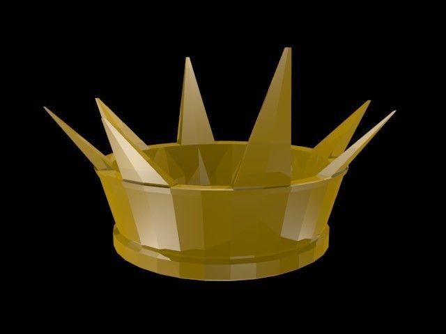 Low poly Crown Low-poly 3D model_7