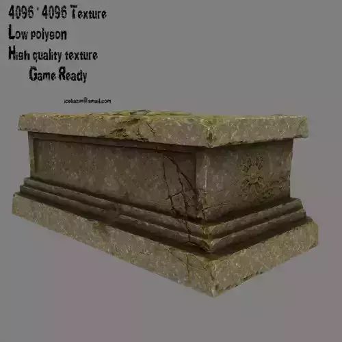 statue 8 stone coffin