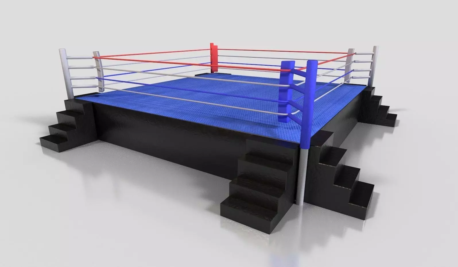 Boxing Ring Low-poly 3D model_0