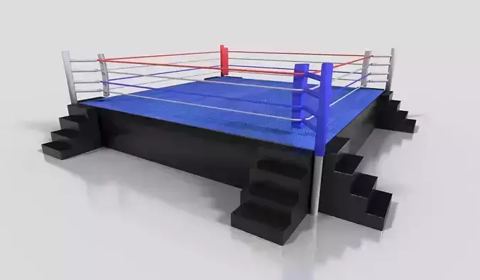 Boxing Ring Low-poly 3D model
