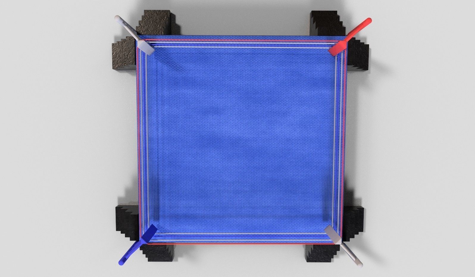 Boxing Ring Low-poly 3D model_2