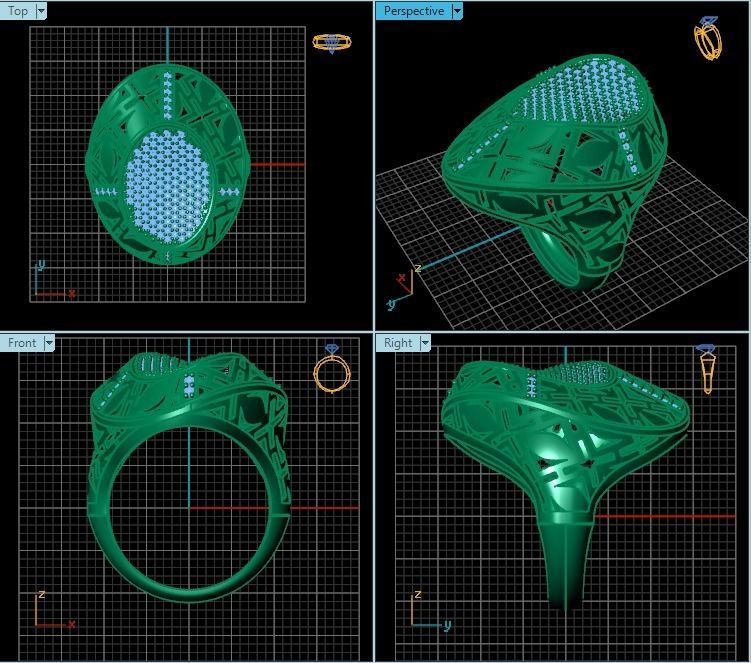 Ring R0198 3D print model_2