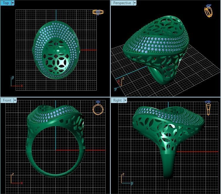 Ring R0199 3D print model_2