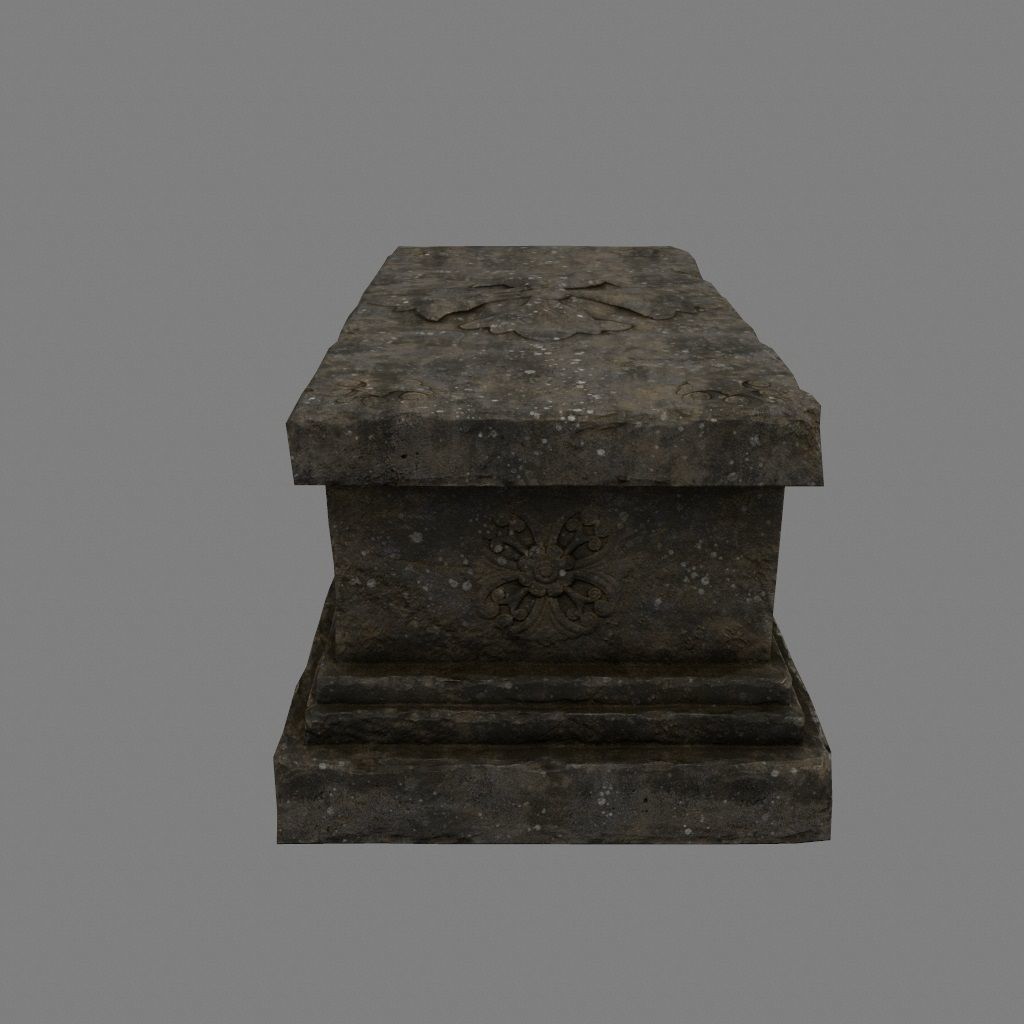 base statue 14 Low-poly 3D model_6