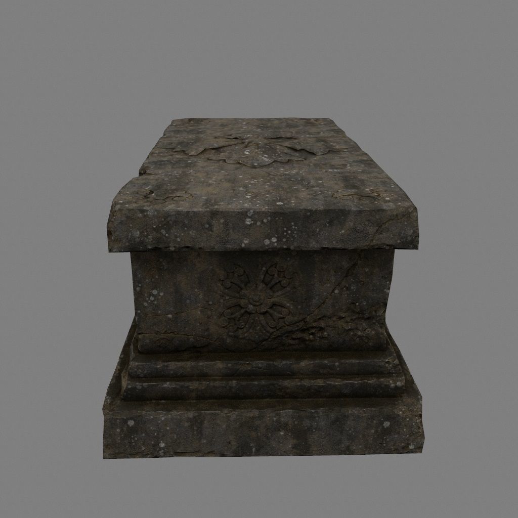 base statue 14 Low-poly 3D model_8