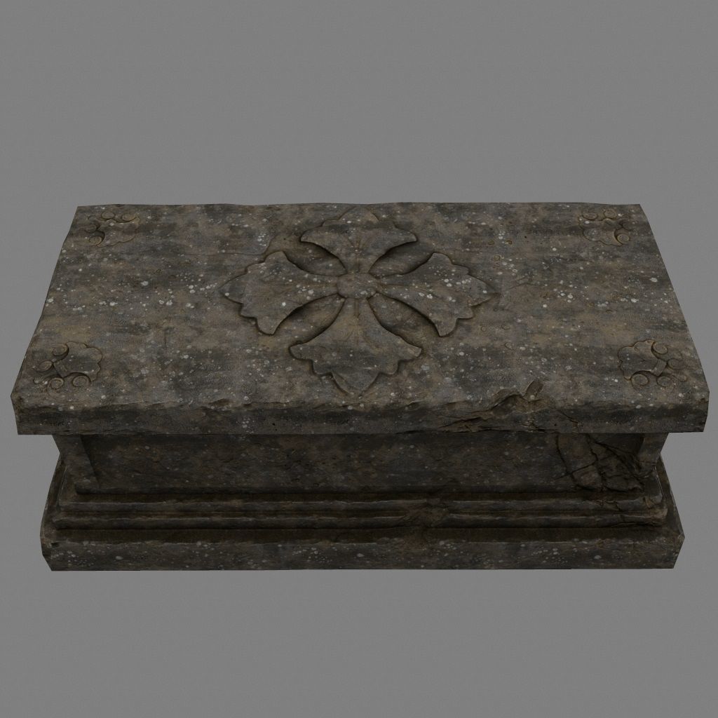 base statue 14 Low-poly 3D model_1