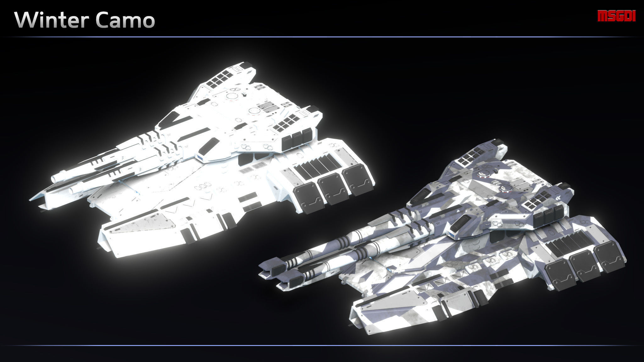 Scifi Golem Assault Antigrav Tank Low-poly 3D model_9