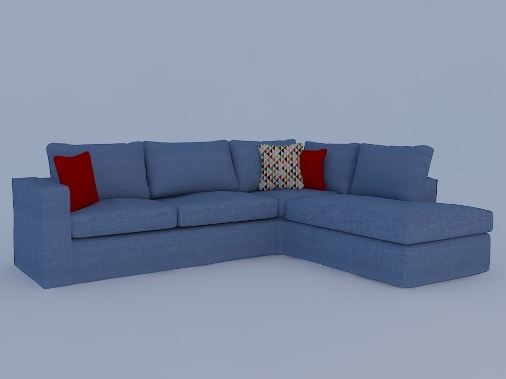 sofa l shape 3D print model_2