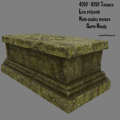 base statue 22 Low-poly 3D model