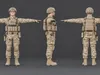 3D model US Army Soldier Realistic Modern Military Rigged Game Ready VR ...