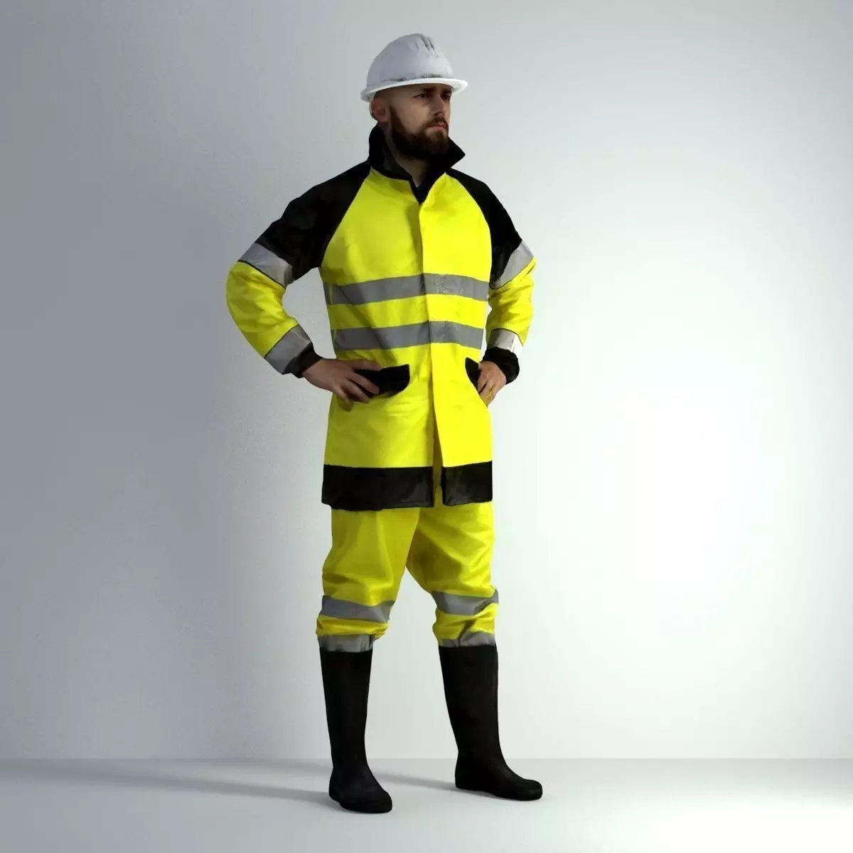 3D Scan Man Worker Safety 017 3D model_0