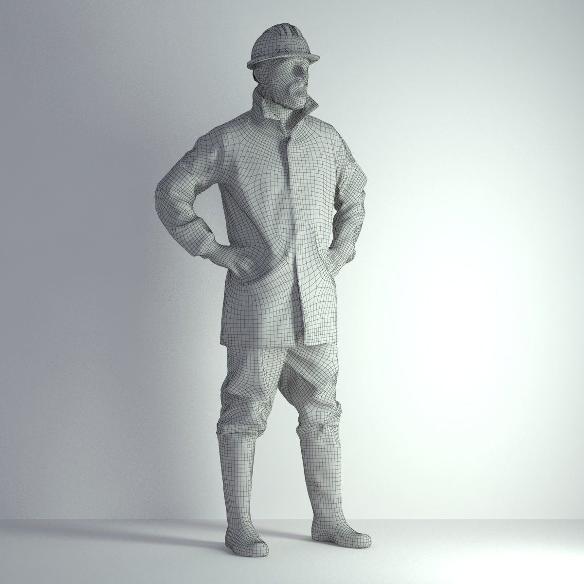 3D Scan Man Worker Safety 017 3D model_1